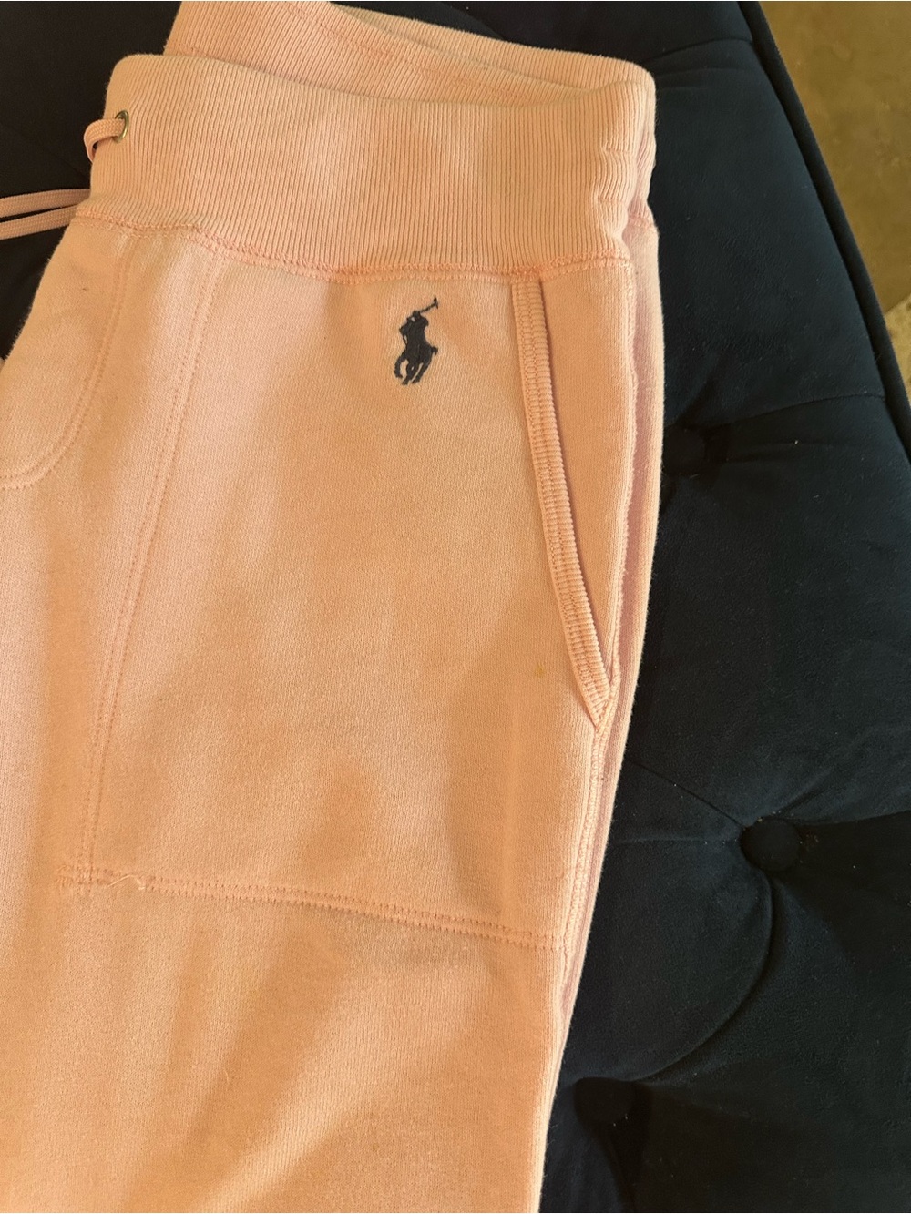 Ralph Lauren Light Pink Fleece Jogger Sweatpants - Picture 4 of 10